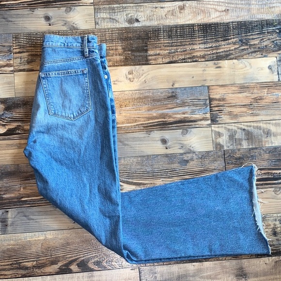 LOFT Denim - LOFT High Waist Flare Classic Blue Denim Pants